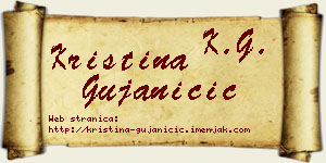 Kristina Gujaničić vizit kartica